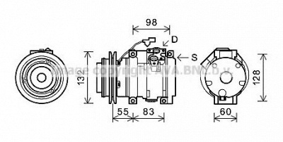 AVA QUALITY COOLING mtk219 -  Компрессор, кондиционер